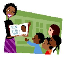 African American Teacher Clipart.