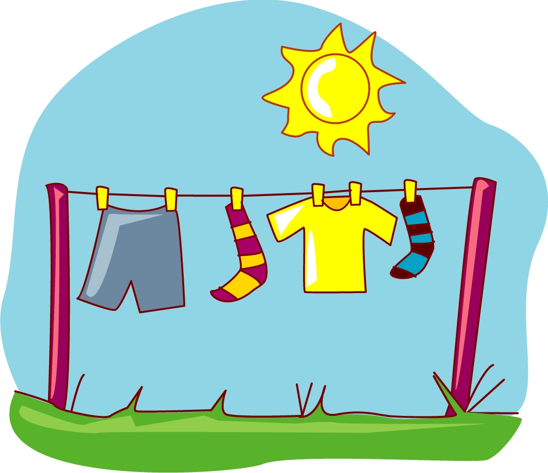 Laundry Line Clipart.