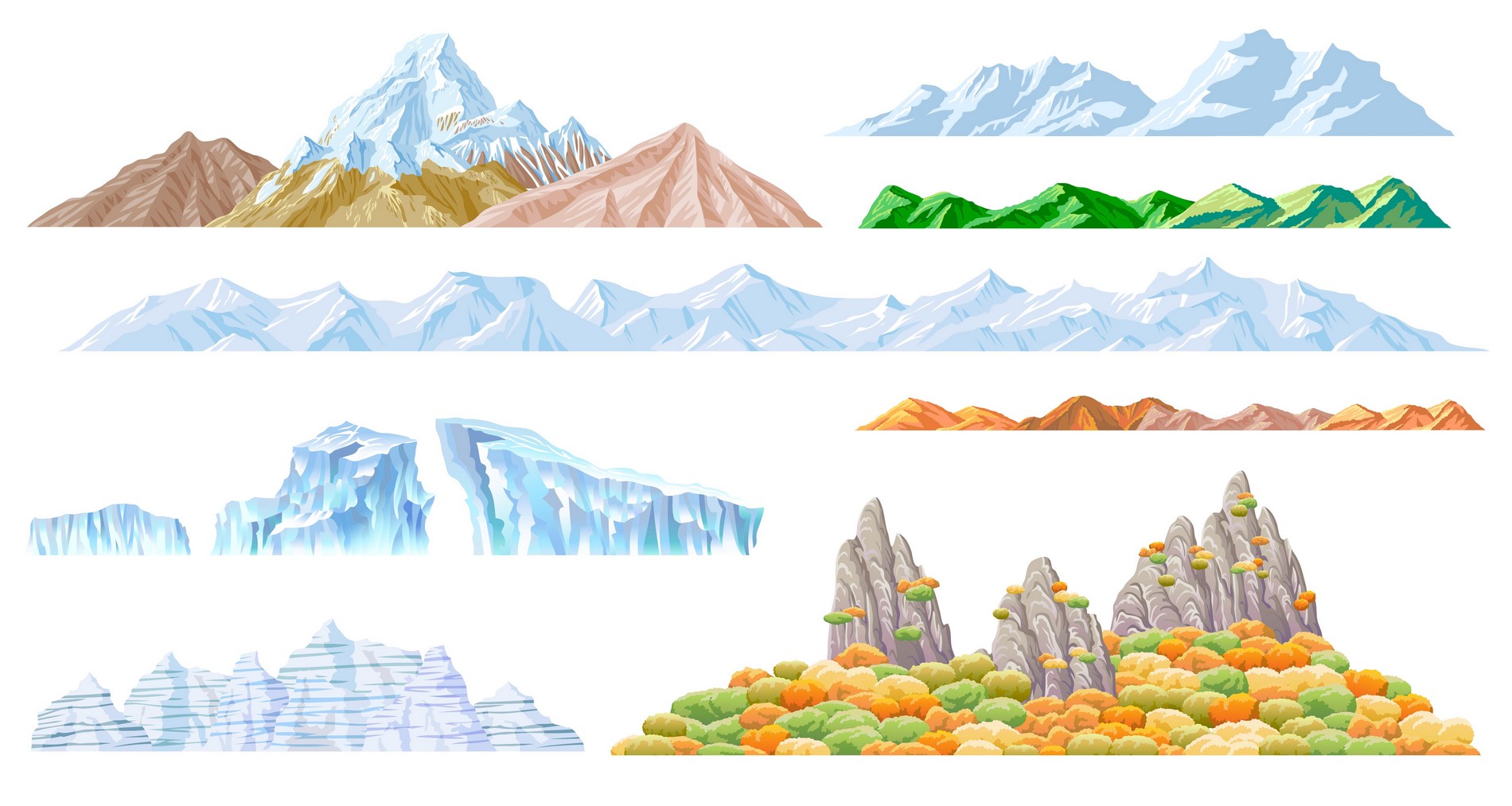 Mountain horizon clipart.