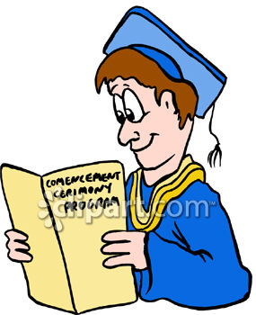 Graduation and alumni clipart image.