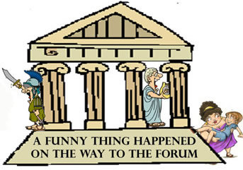 Ancient Greek Theatre Cartoon.