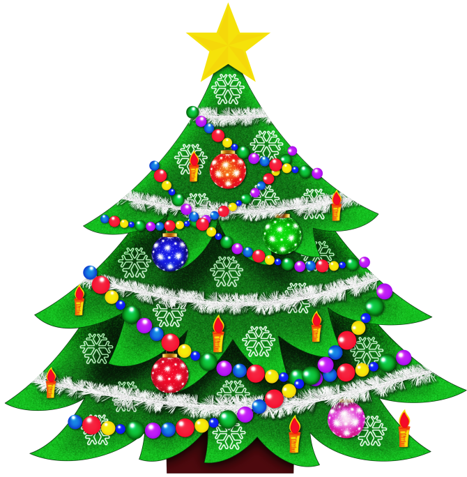 CHRISTMAS TREE CLIP ART.