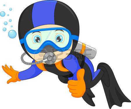 318 Diver free clipart.