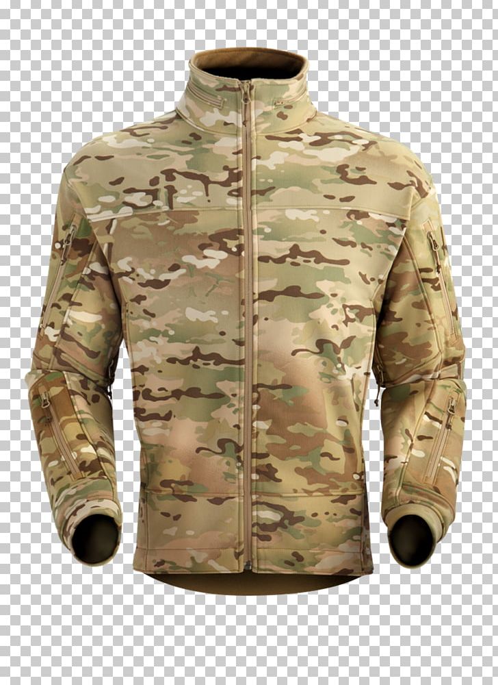 Operational Camouflage Pattern MultiCam Jacket Polar Fleece.