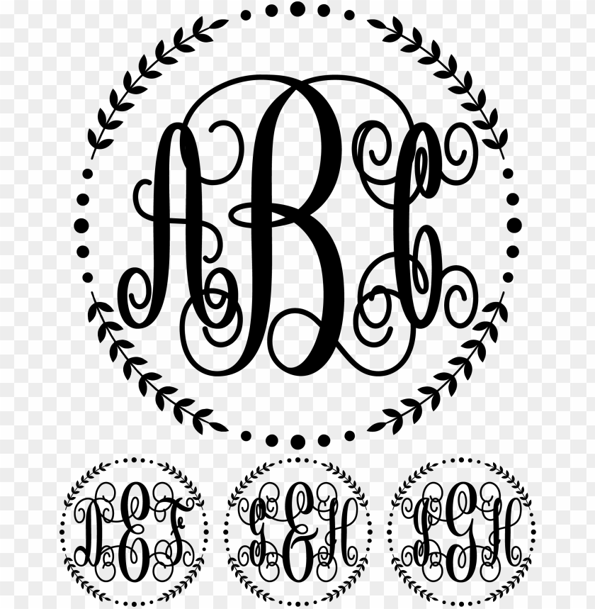 monogram frames & monogram fonts.