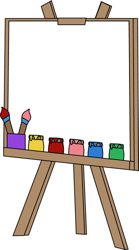 Art Easel Clipart.