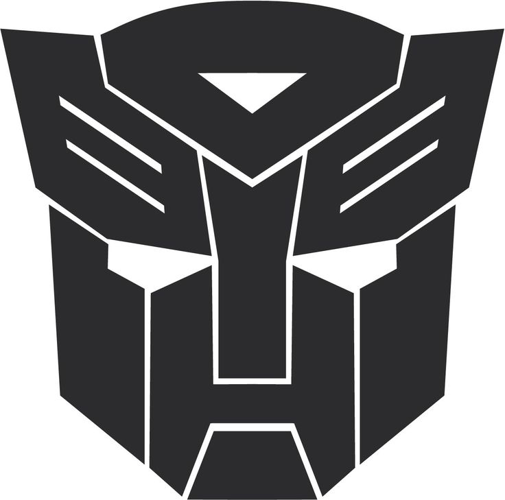 Transformers clipart autobot sign pencil and in color.