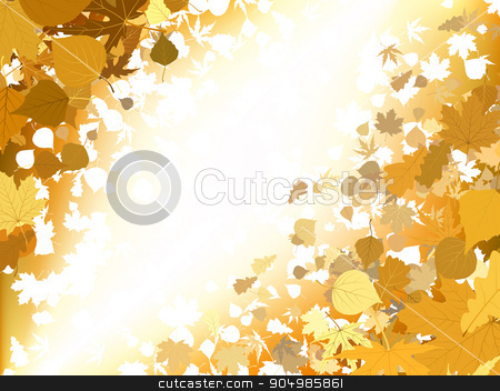 Autumn light background. EPS 8 stock vector.