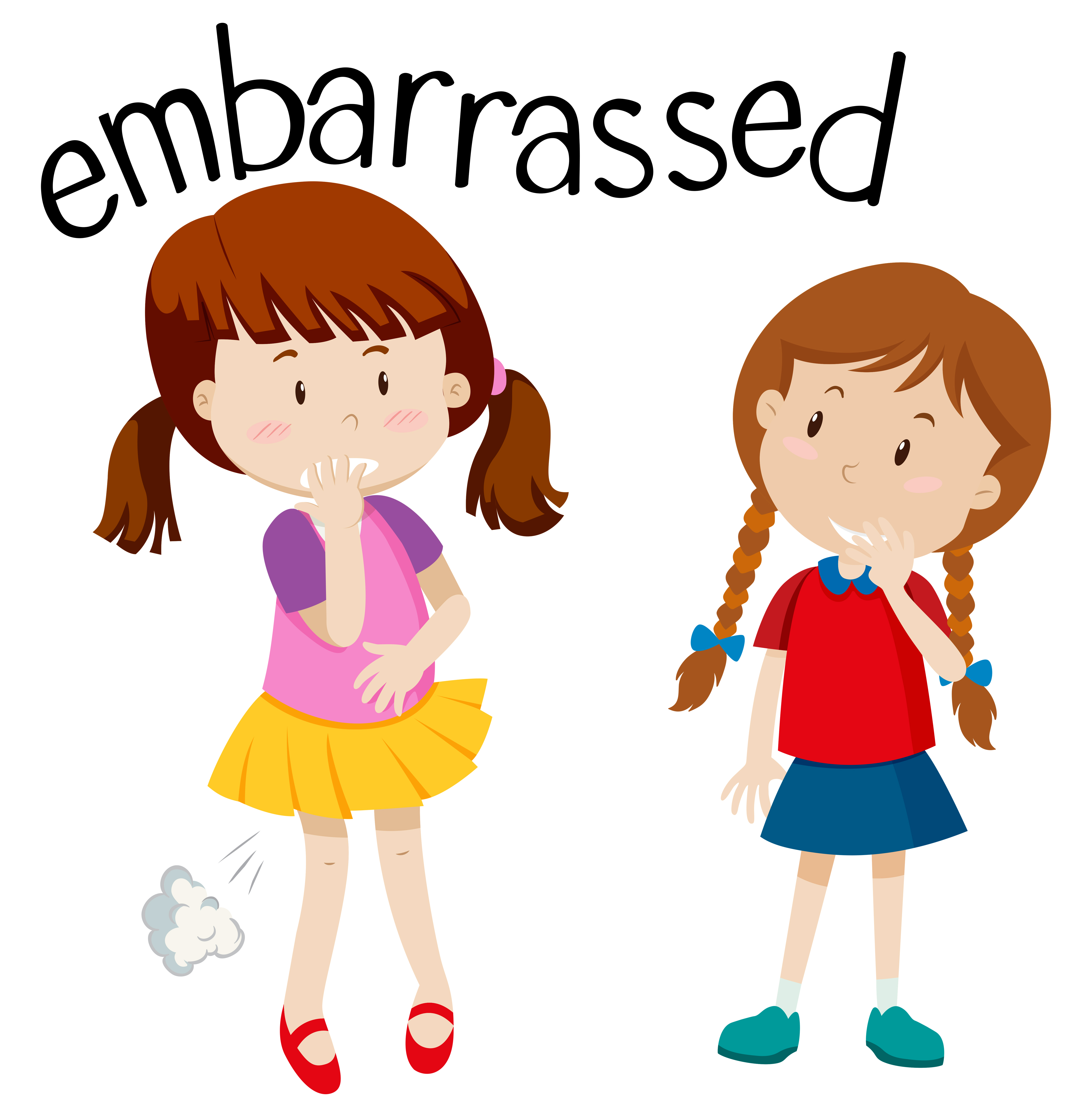 Embarrassed Free Vector Art.