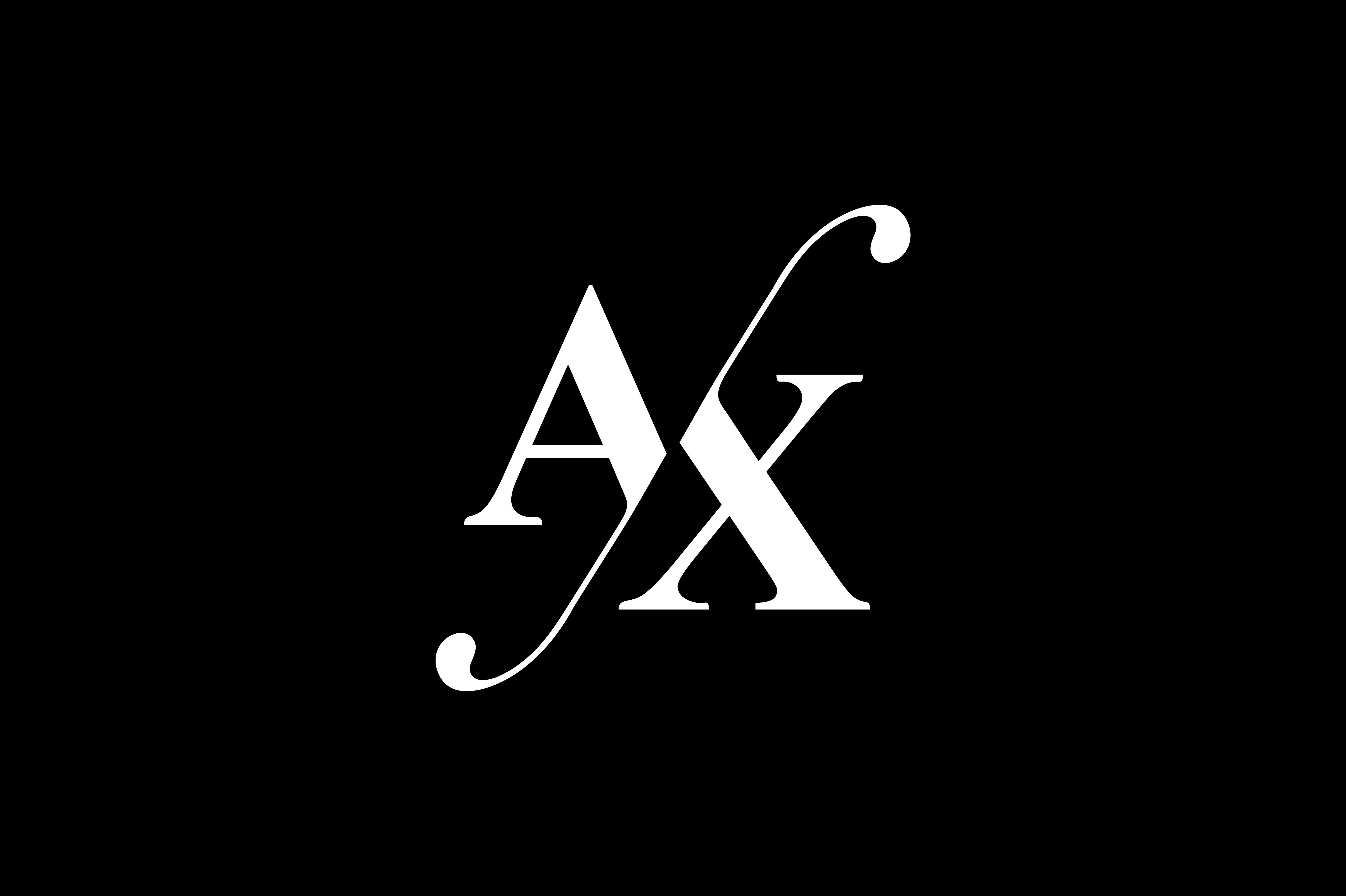 AX Monogram Logo design By Vectorseller.