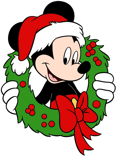 Mickey Mouse Christmas Clip Art.