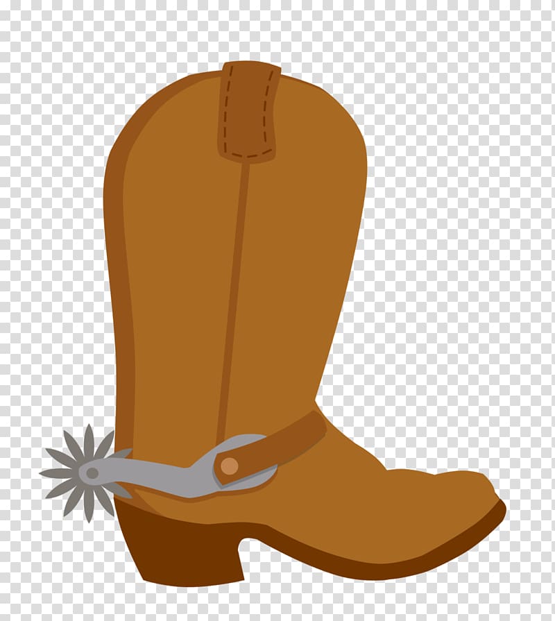 Unpaired brown cowboy boot illustration, American frontier.