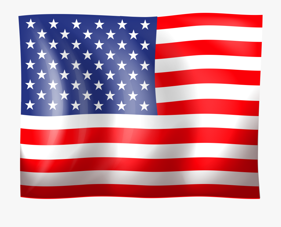 American Flag Clip Art High Quality Image.