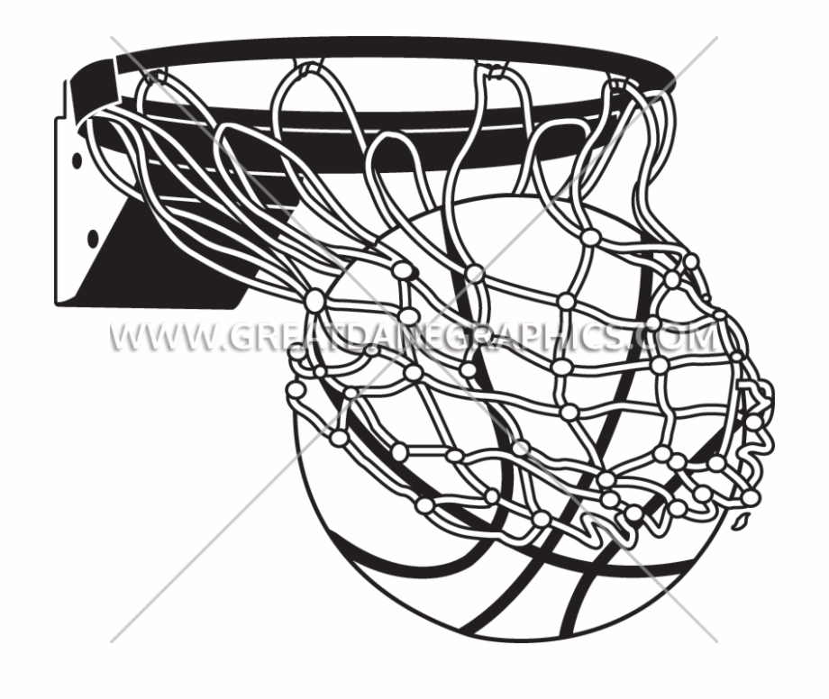 White Drawing Basketball.