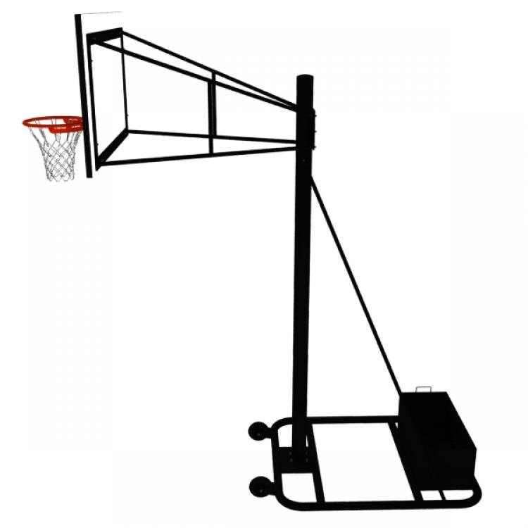 Basketball Hoop Side View Clipart.