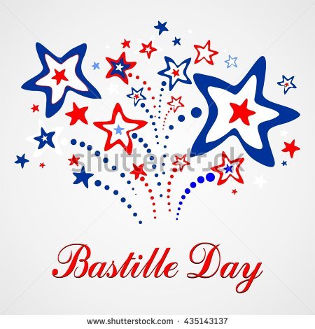 14th July Bastille Day France Happy Stock Illustration 295209170.