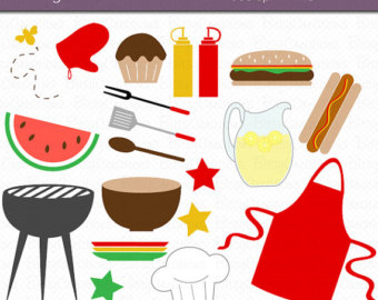 Barbecue cookout clipart.