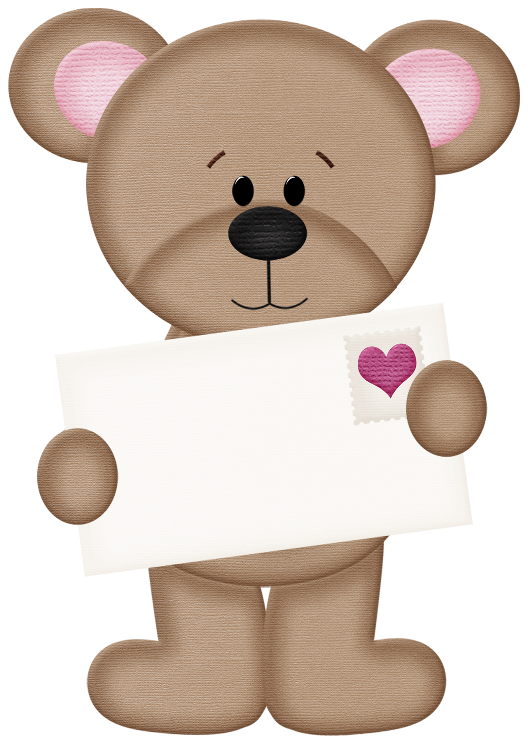 Valentine Bear PNG Clipart.