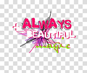 Text, always beautiful magic text transparent background PNG.