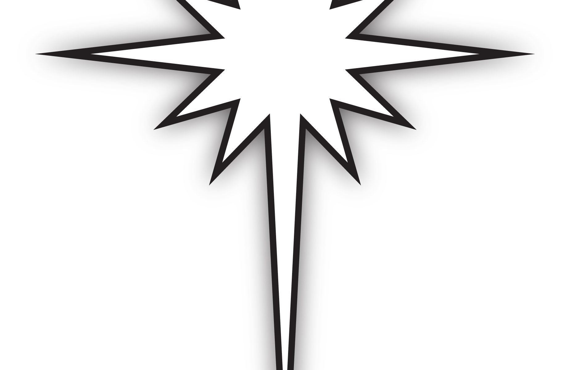 Star Of Bethlehem Clipart Black And White.