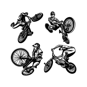 Details about BMX BIKE RIDER TRICKS CLIPART IMAGES.