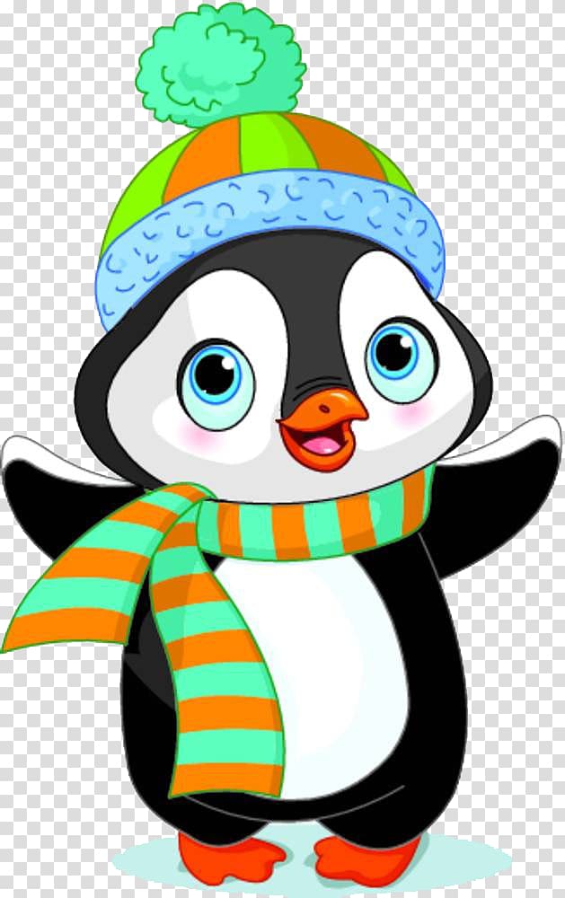 Penguin wearing winter suit art, Penguin , Cute penguins.