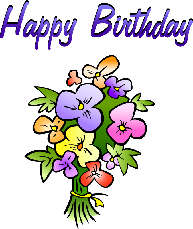 Birthday Bouquet Clipart.