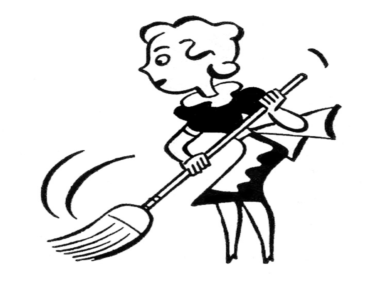 Free Cleaning Clip Art Black And White, Download Free Clip.