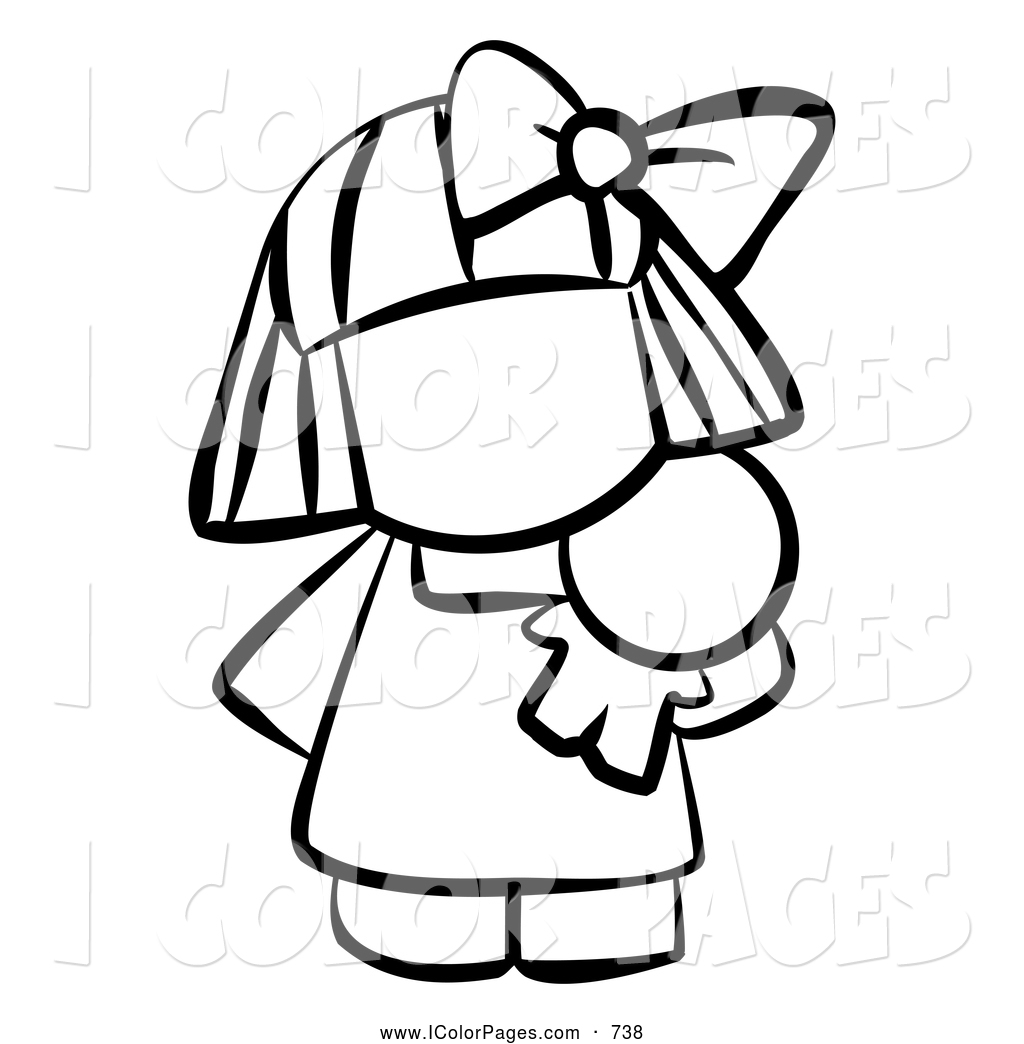 Doll Clipart Black And White.