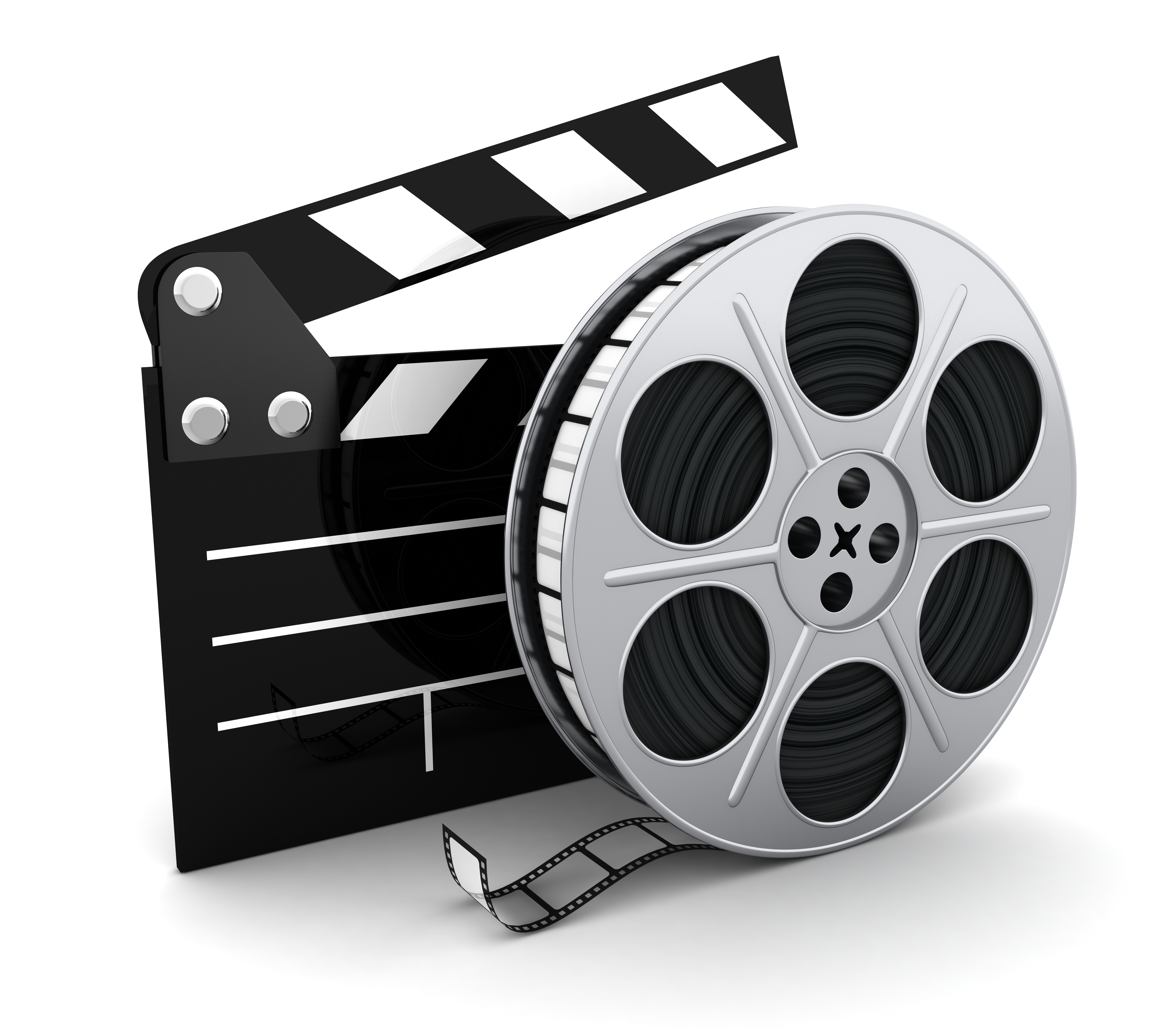 Black And White Movie Night Clipart.