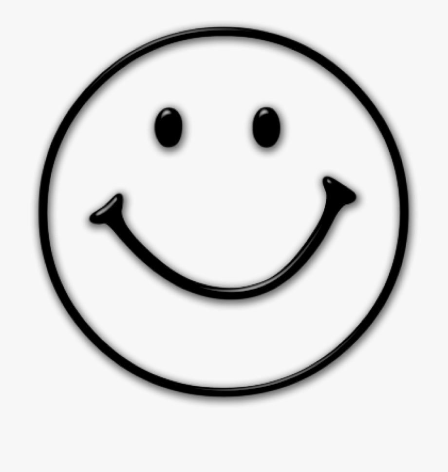 Free Library Happy Face Clipart Black And White.