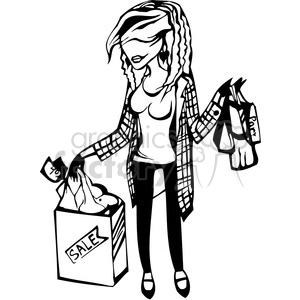 Shopping clipart black and white 6 » Clipart Station.