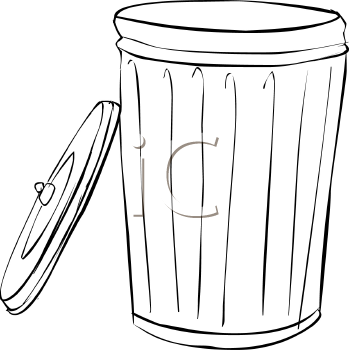 773 Trash Can free clipart.