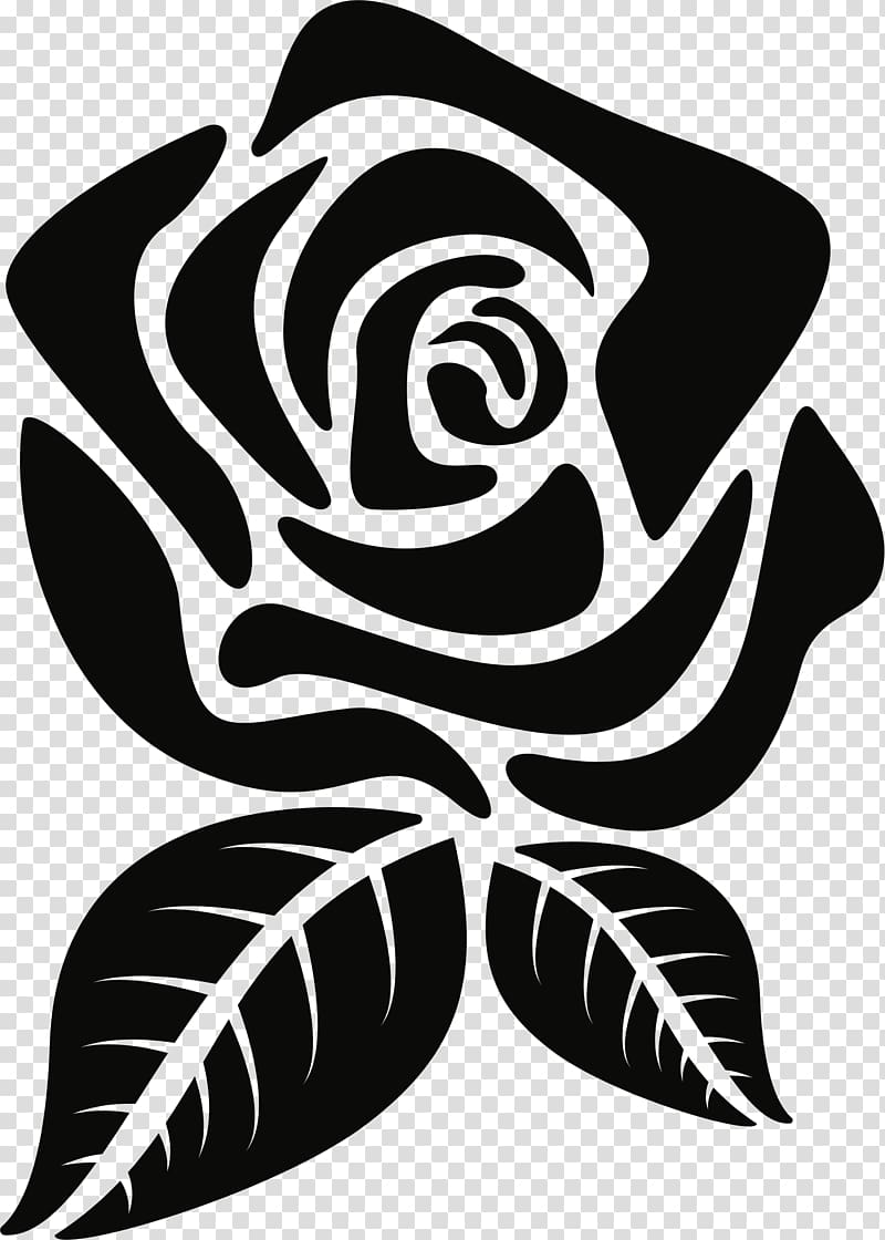 Flower Silhouette Rose , flower transparent background PNG.