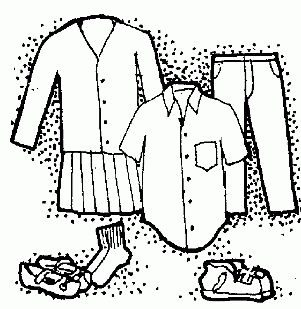 Clothing clothes clip art black and white free clipart images.