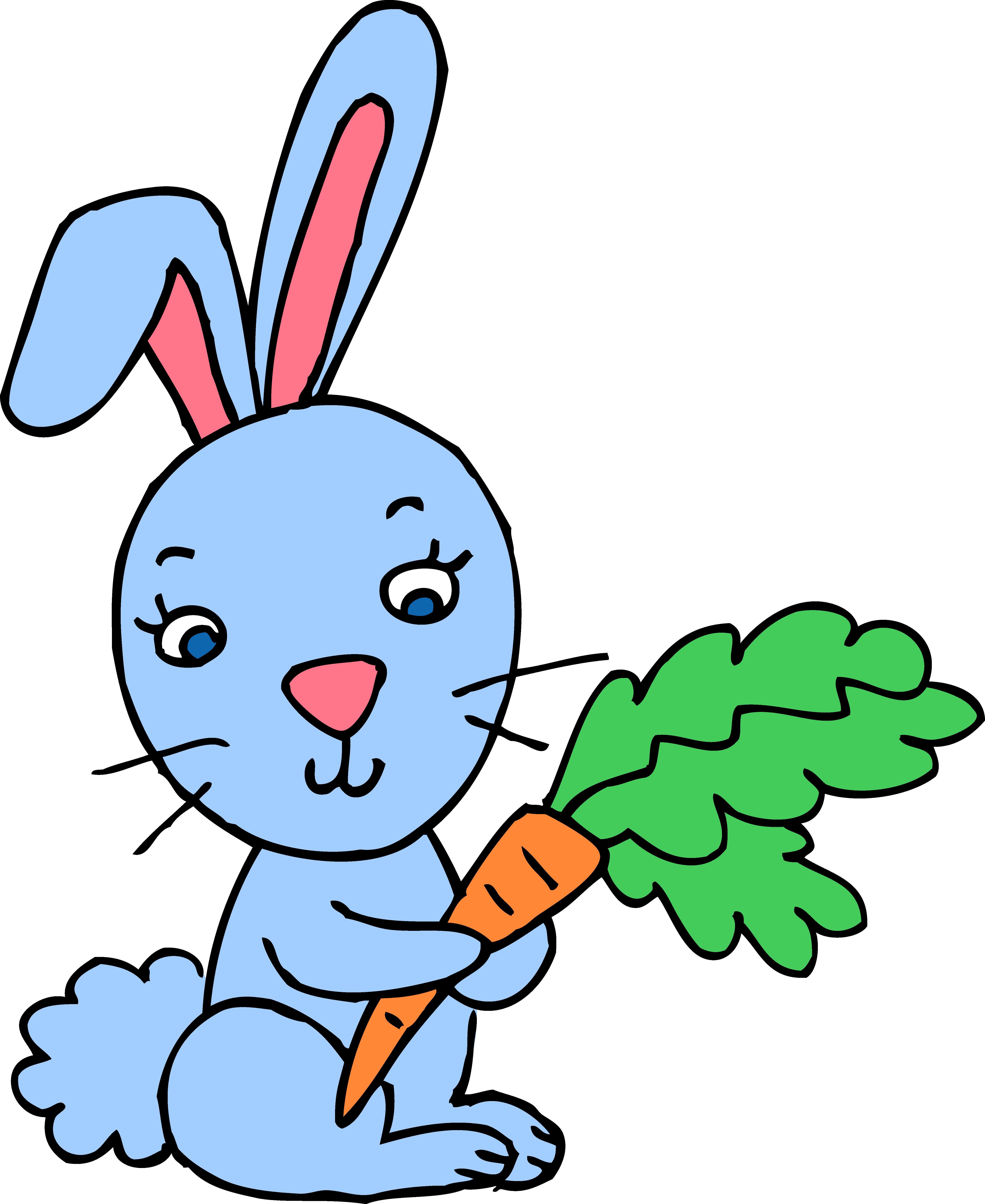 Blue Bunny Clipart.