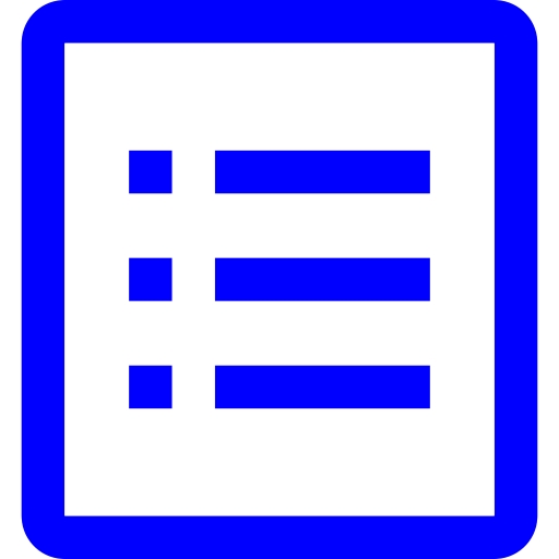 Free blue view details icon.