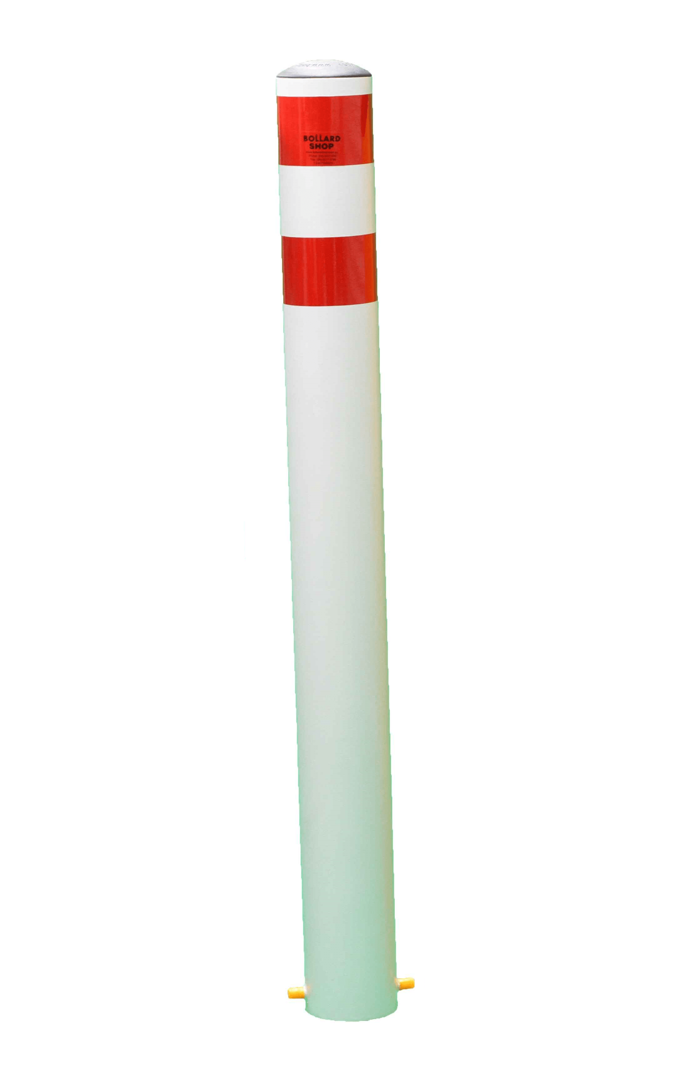 114mm Inground Bollards (White).