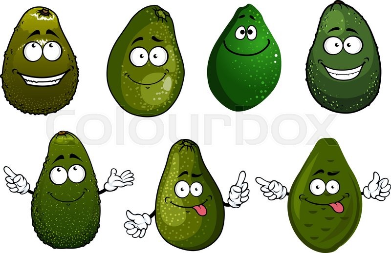 Showing post & media for Guacamole face cartoon.