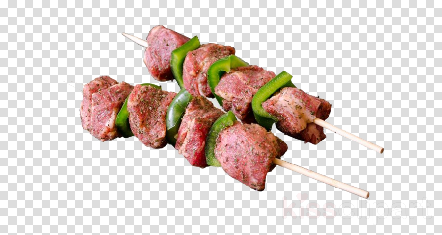 shashlik yakitori skewer food brochette clipart.