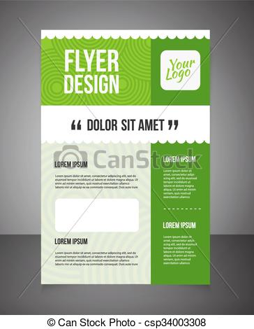 Business brochure or offer flyer design template. Brochure design, blank,  print design, flyer with text. Flyer template. Business brochure background.