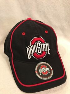 Details about BUCKEYE LOGO Ohio State OSU Black / Red Baseball Hat Cap  Embroidered.