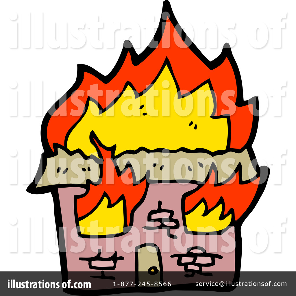 Burning House Clipart #1197637.