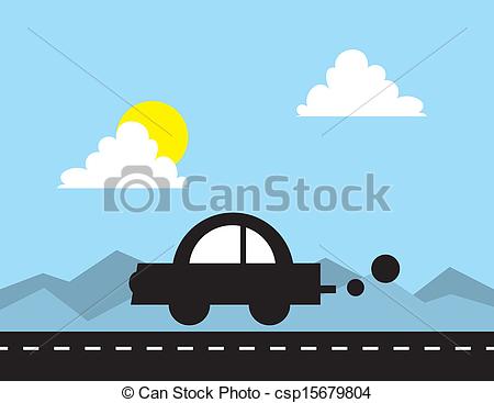 Car Driving On Road Clipart.