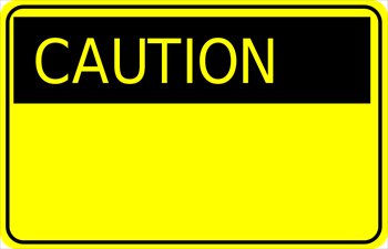 Caution sign free warnings clipart graphics images and.