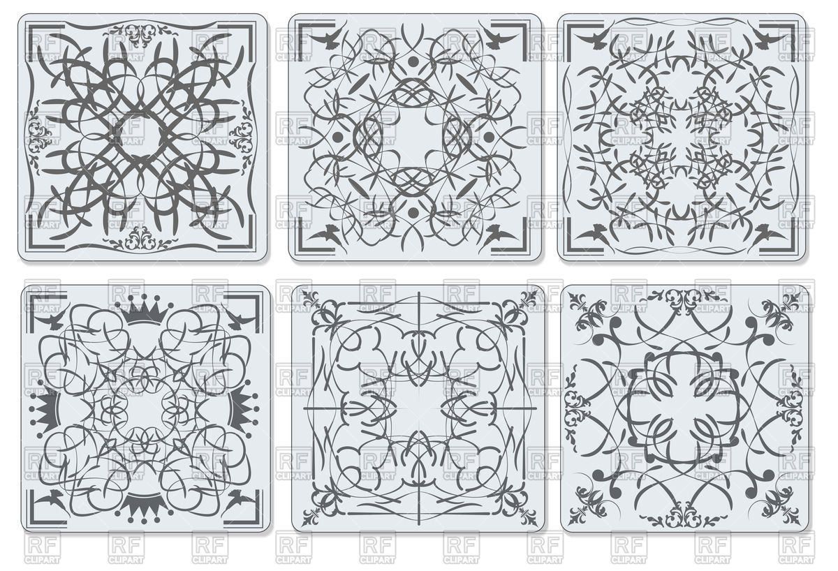 Decorative finishing ceramic tiles.