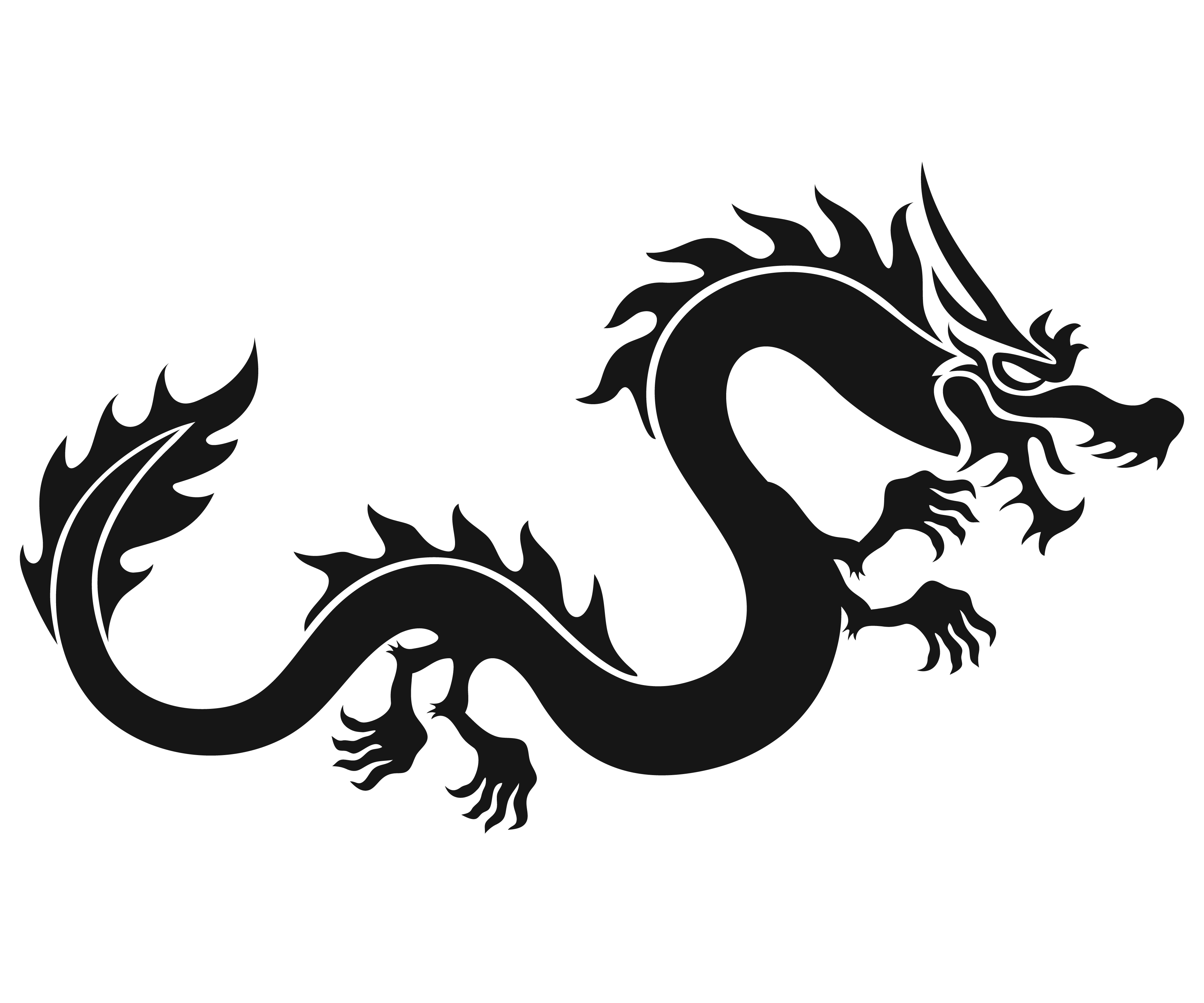 Free Chinese Dragon Clipart Black And White, Download Free.