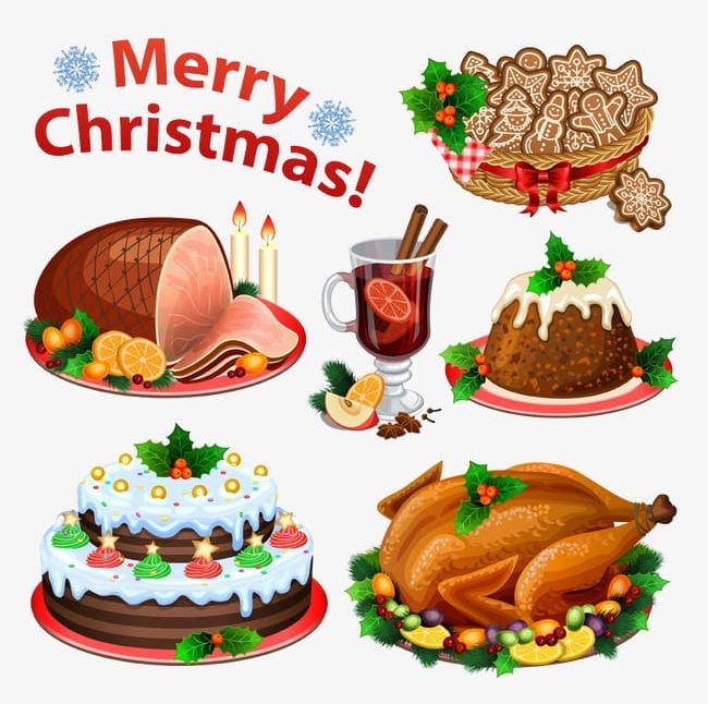 Christmas Food Illustration PNG, Clipart, Cartoon, Christmas.