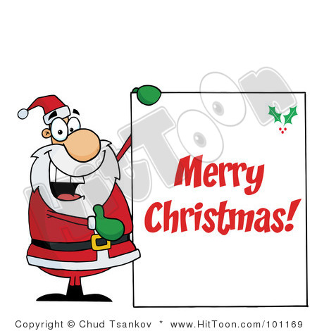 Merry christmas greetings clipart.