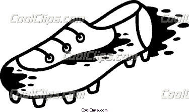 soccer cleat clip art stock vector soccer shoes the ball #12336088.